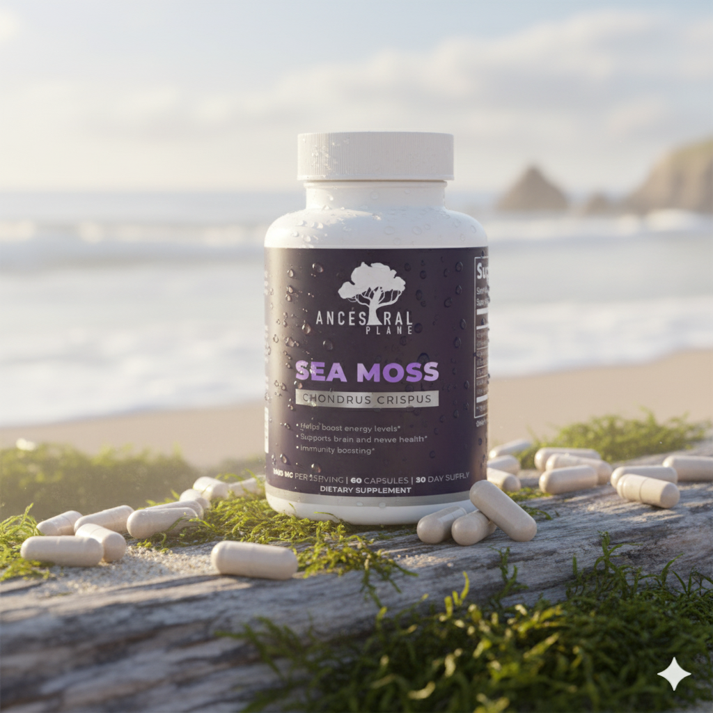 Organic Sea Moss with Bladderwrack and Burdock Root